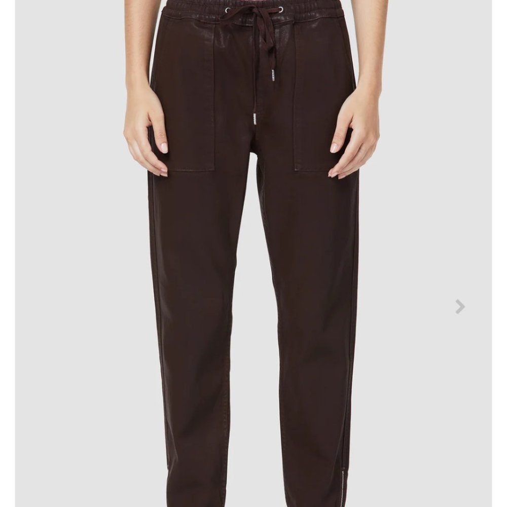 Hudson Utility Jogger waxed chicory coffee NWT